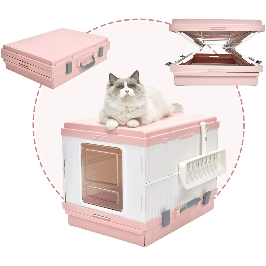 Cat Toilet Litter Box XL Portable Foldable Tray House