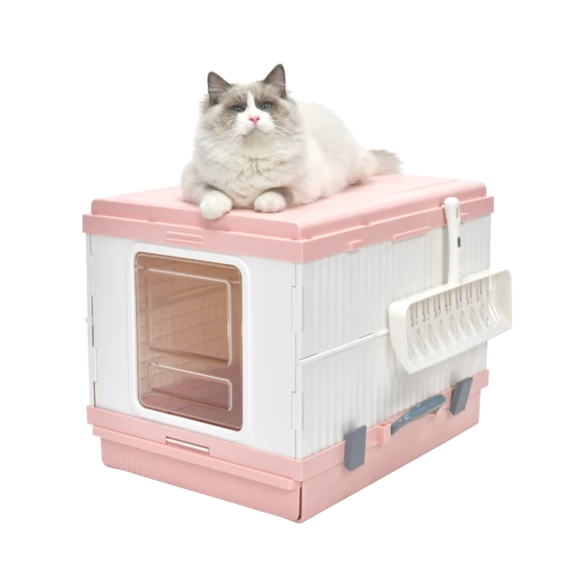 Cat Toilet Litter Box XL Portable Foldable Tray House