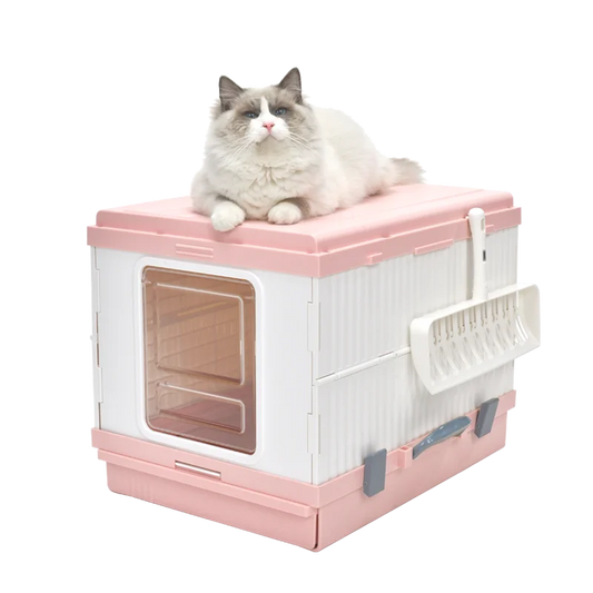 Cat Toilet Litter Box XL Portable Foldable Tray House