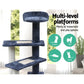 Cat Tree 100cm, Wood Scratching Post Tower Condo with Steps