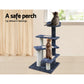 Cat Tree 100cm Wood Scratching Post Tower Condo with Steps