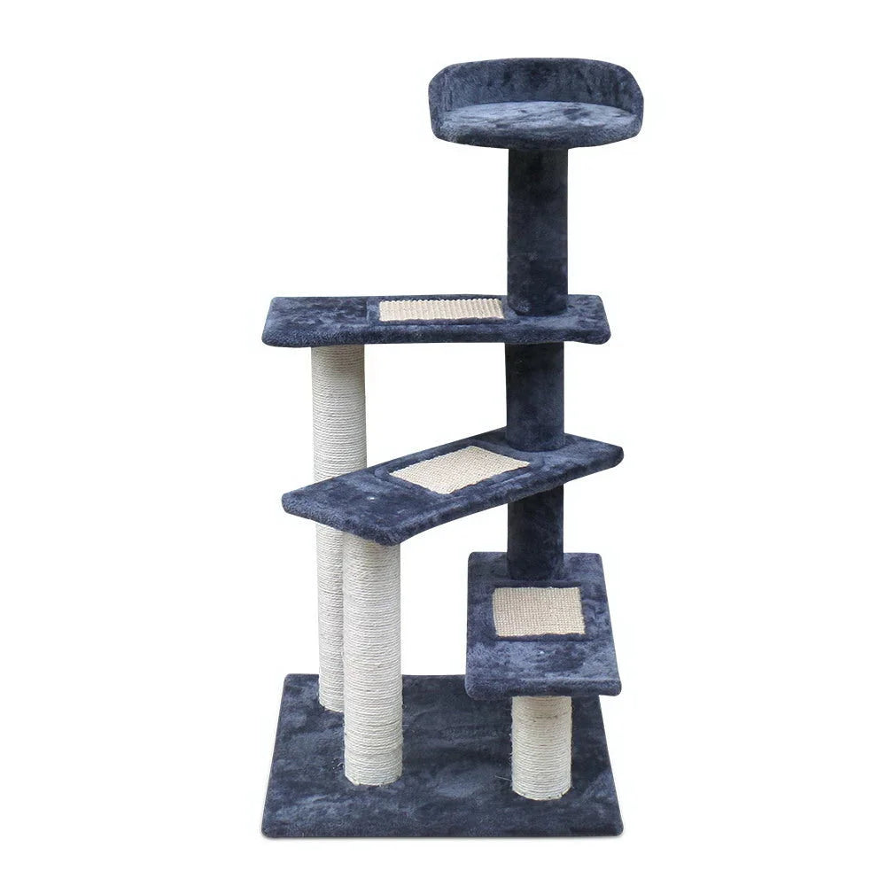 Grey 100cm Cat Scratching Tree with Platforms