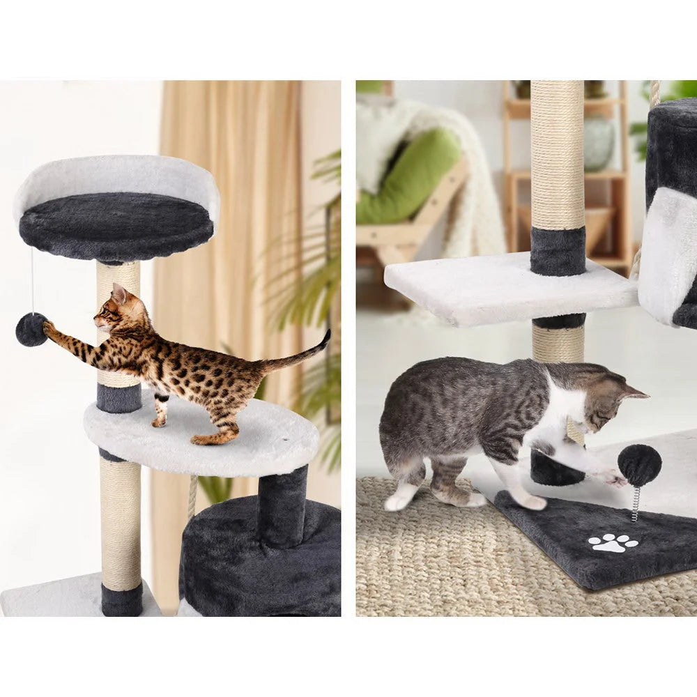 Cat Tree 112cm Scratching Post Scratcher Tower Condo House
