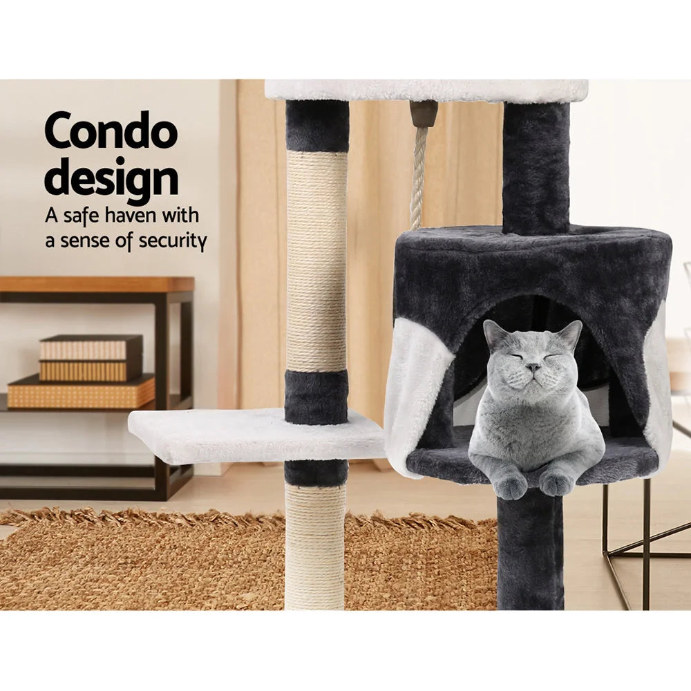 Cat Tree 112cm Scratching Post Scratcher Tower Condo House