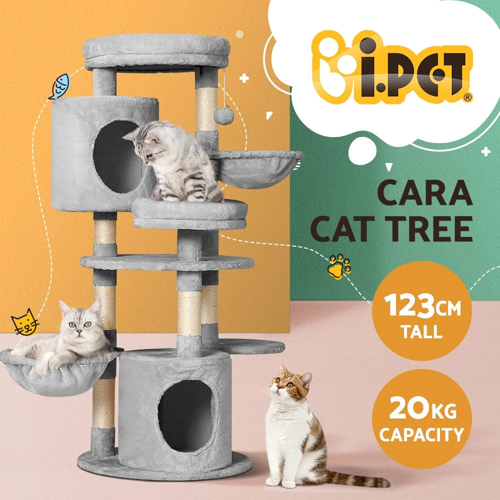 Cat Tree 123cm Tower Scratching Post Condo Scratcher House