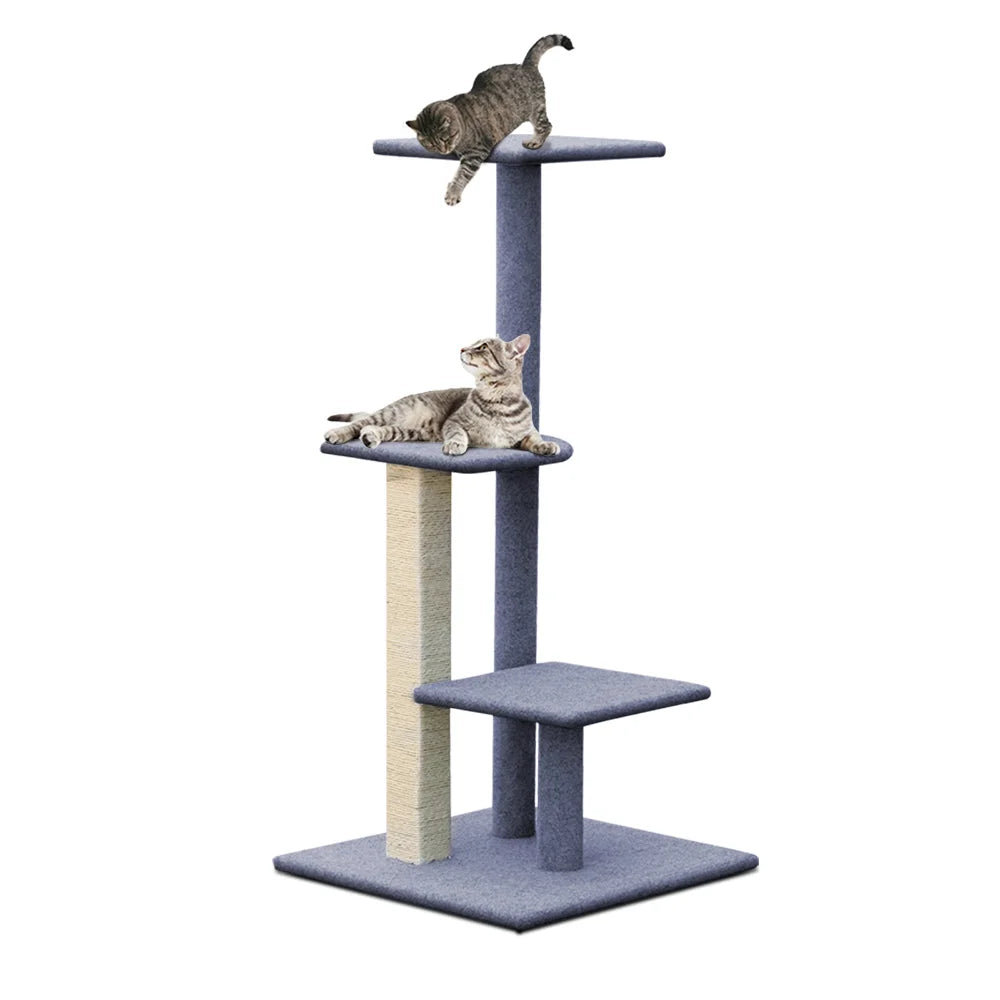 Cat Tree 124cm Scratching Post Tower Condo Scratcher Trees