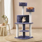 Cat Tree 126cm Wood Scratching Post Tower Condo - Cat