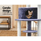Cat Tree 126cm Wood Scratching Post Tower Condo - Cat