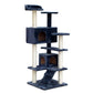 Cat Tree 134cm Wood Scratching Post Tower Condo