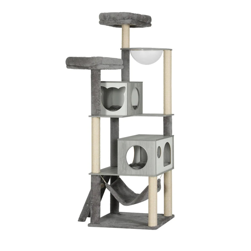 Cat Tree 178CM Tower Scratching Post Scratcher with Wood