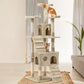 Cat Tree 180cm Wood Scratching Post Tower Condo