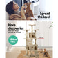 Cat Tree 180cm Wood Scratching Post Tower Condo Beige - Cat