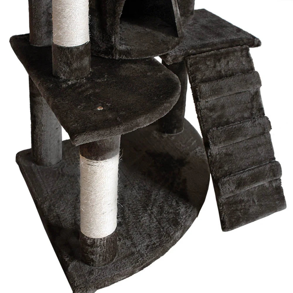 Cat Tree 193cm Wood Scratching Post Tower Condo - Cat