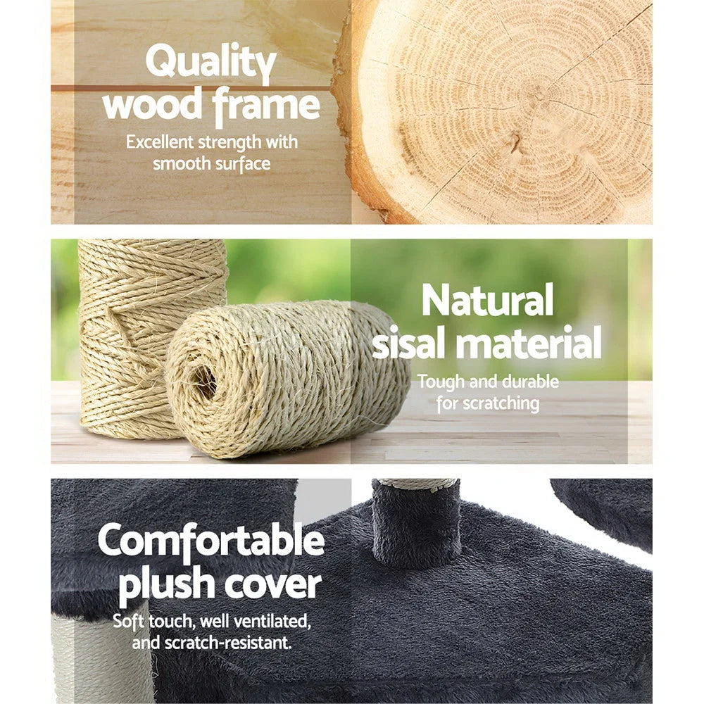 Cat Tree 203cm Trees Scratching Post Scratcher Tower Condo