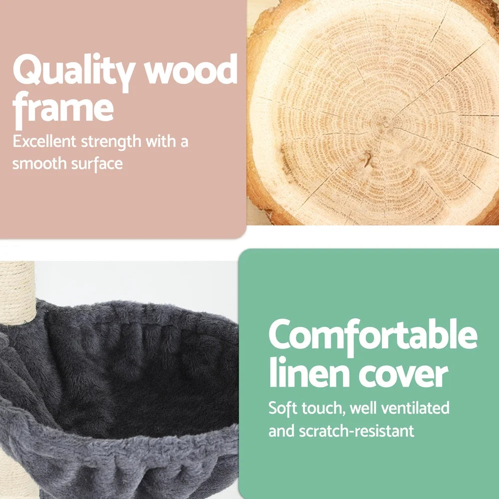Cat Tree 260cm Tower Scratching Post Scratcher
