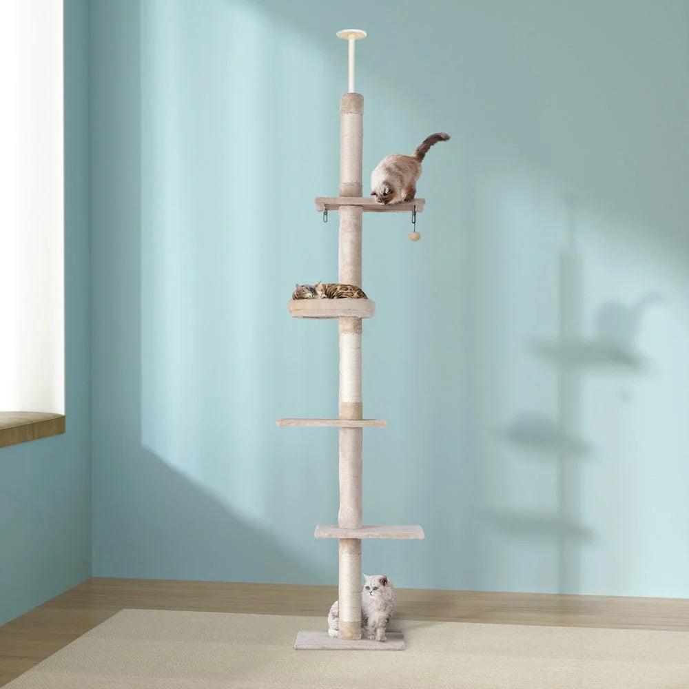 Cat Tree 290cm - Tower Scratching Cats Post Scratcher Floor
