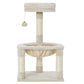 Bed frame with i pet cat tree tower