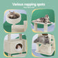Wood 90cm cat tree with attachment points and product body