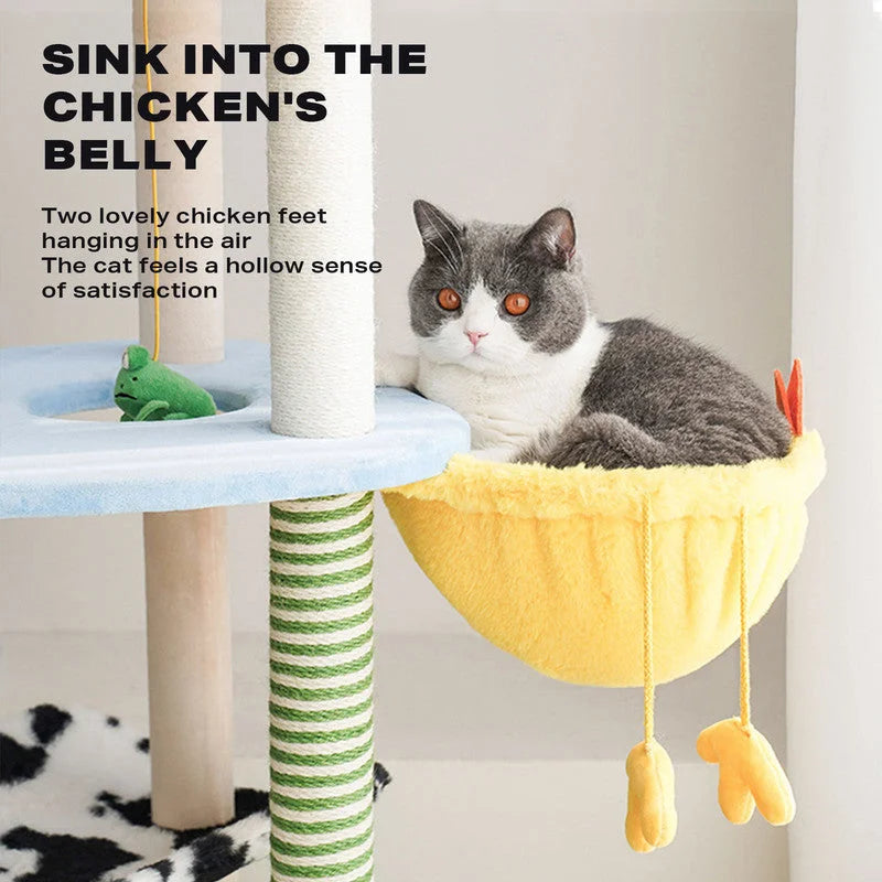 Cat Tree Farm Climbing Frame Litter Scratching Post - Pet