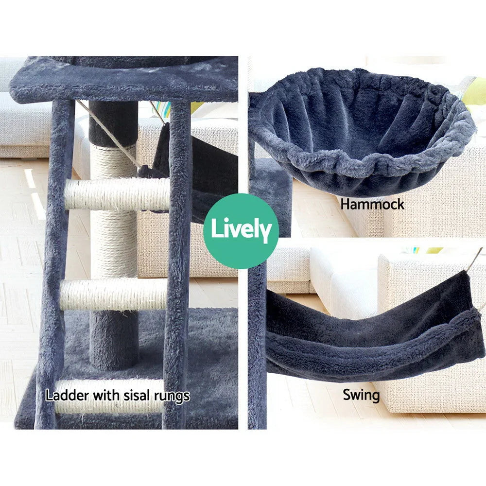 Cat Tree Scratching Post 141cm Tower Condo House Furniture