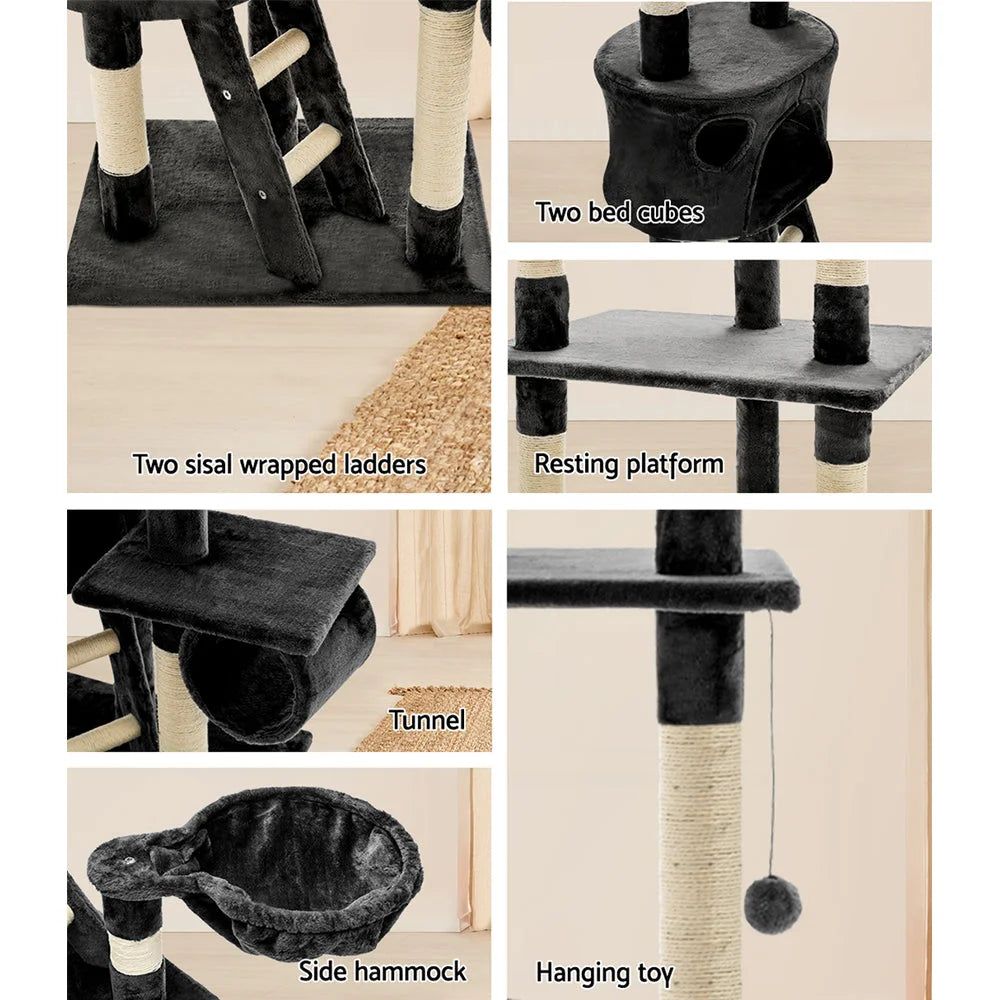 Cat Tree Scratching Post 260cm Tower Condo House Furniture