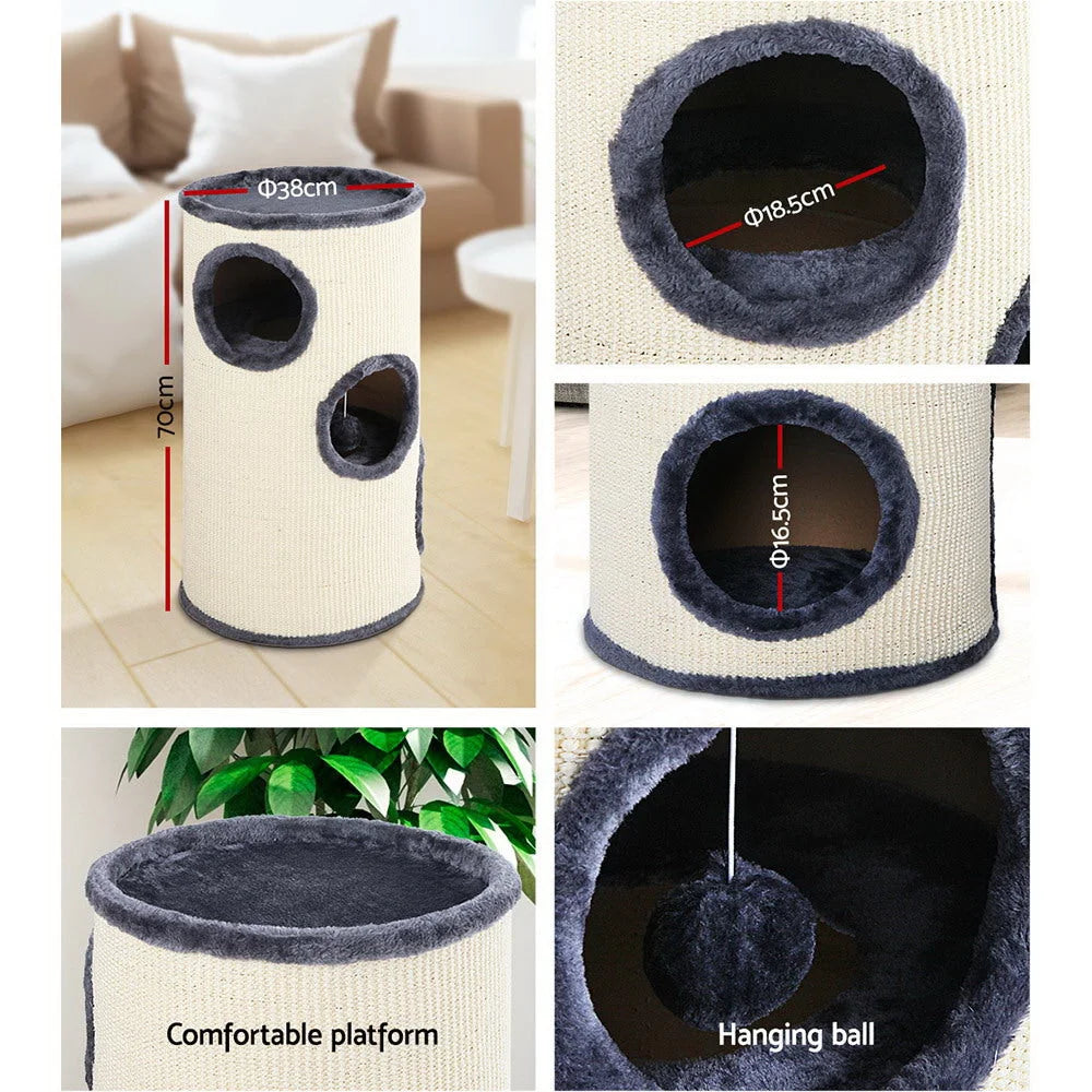 Cat Tree Scratching Post 70cm Tower Condo House Furniture