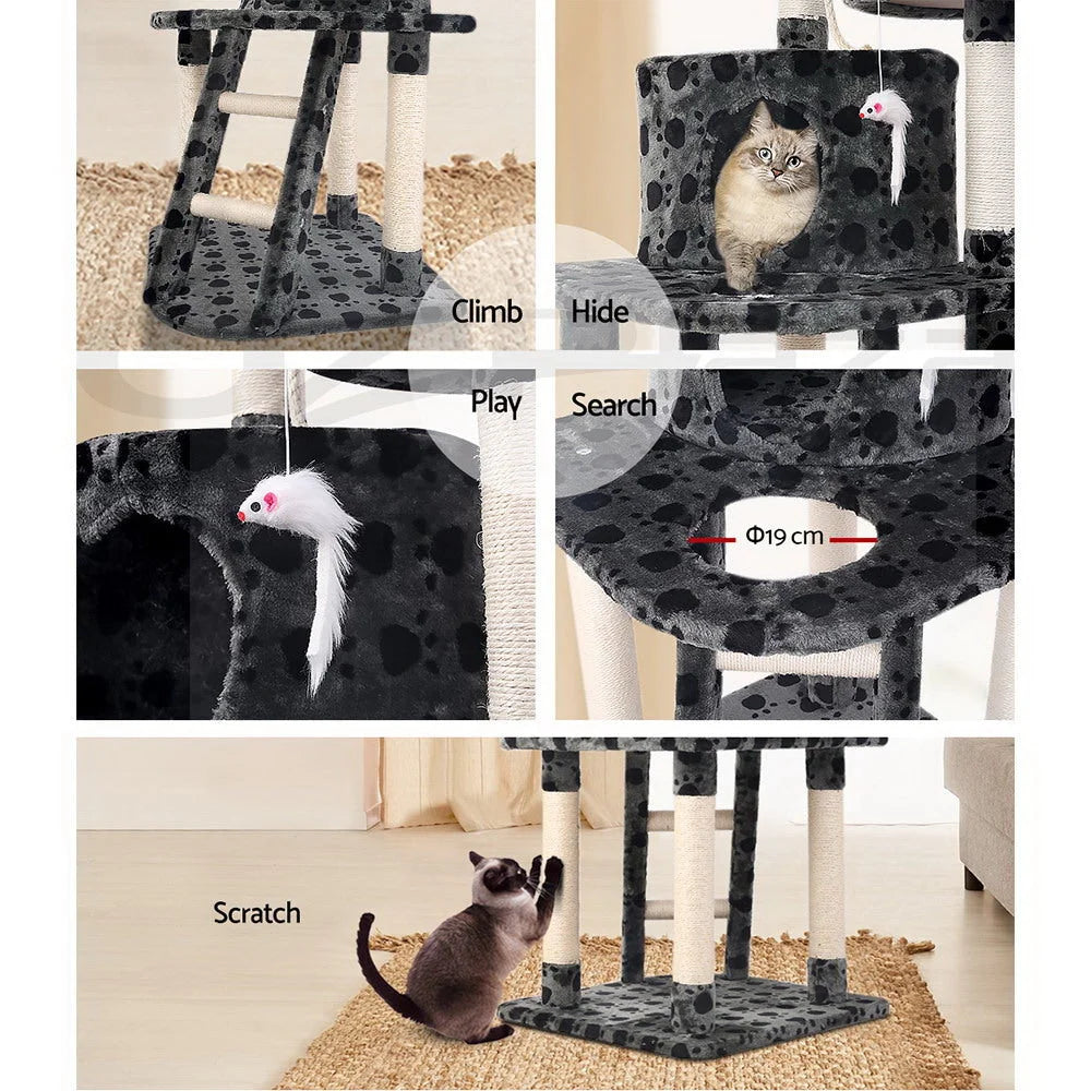 Cat Tree Scratching Post Scratcher Tower Condo House Wood