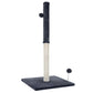 Grey 105cm cat tree with soft perch platforms and rope posts