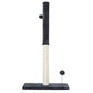 Grey 105cm cat tree with sisal scratching posts and beige platforms
