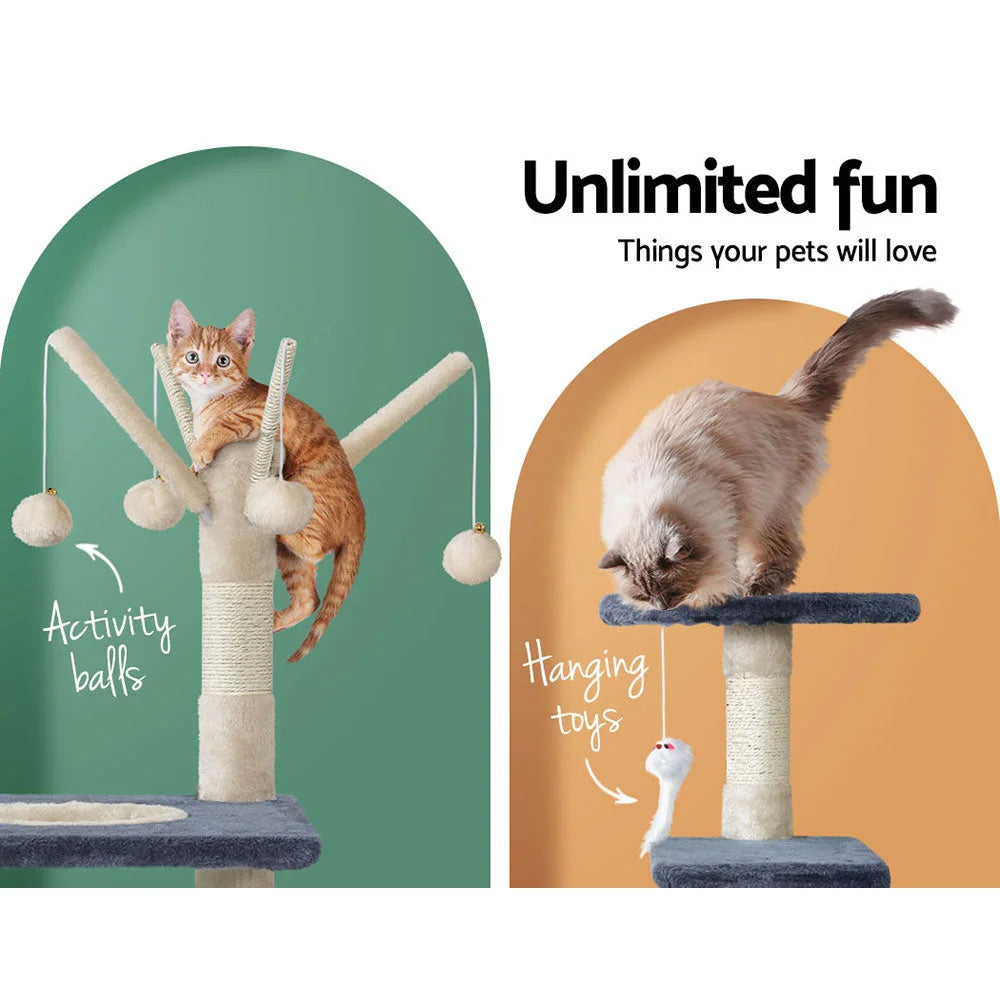 110cm cat tree with attachment points and product body