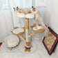 Cat tree with tower condo scratcher bed sisal