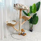 Cat tree with tower condo scratcher