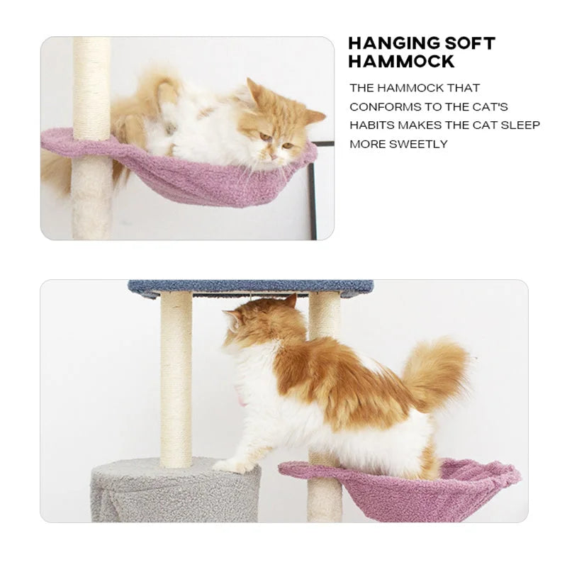 Cat Tree Tower Scratching Post House Bed - Pet Care