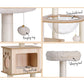 Cat Tree Tower Scratching Post Scratcher 142cm Wood Bed
