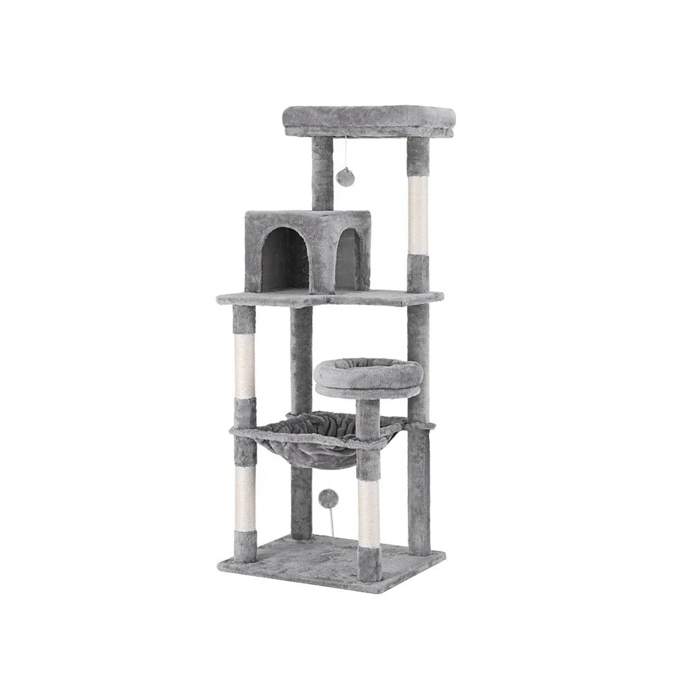 Cat Tree Tower Scratching Post Scratcher 143cm Condo House