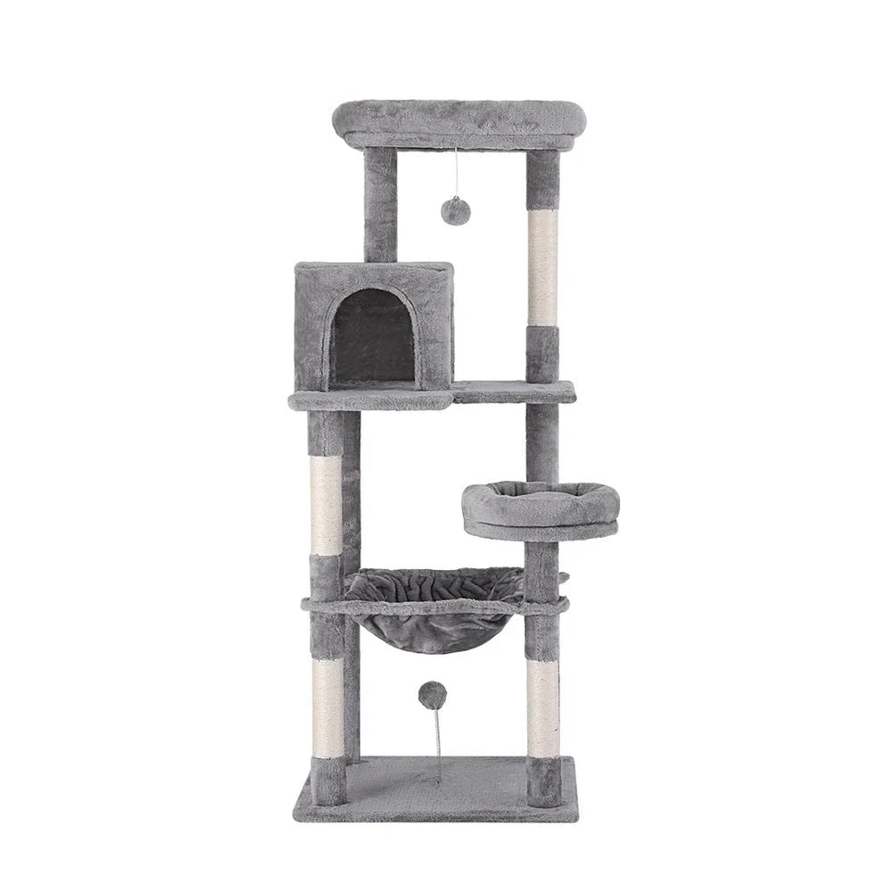 Cat Tree Tower Scratching Post Scratcher 143cm Condo House