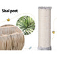 Grey 161cm cat tree with wooden tower shelves and scratching poles