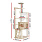 Cat Tree Tower Scratching Post Scratcher 174cm Wood Bed