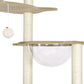 Cat Tree Tower Scratching Post Scratcher 174cm Wood Bed