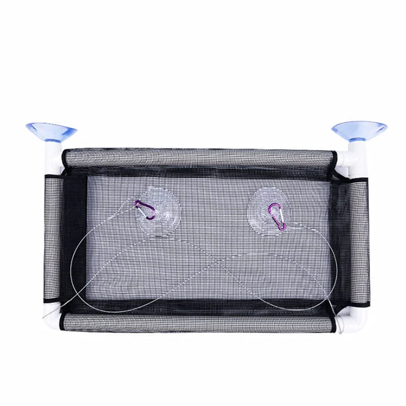 Black 55x35cm outdoor hammock with grey hammock sling and suspension straps