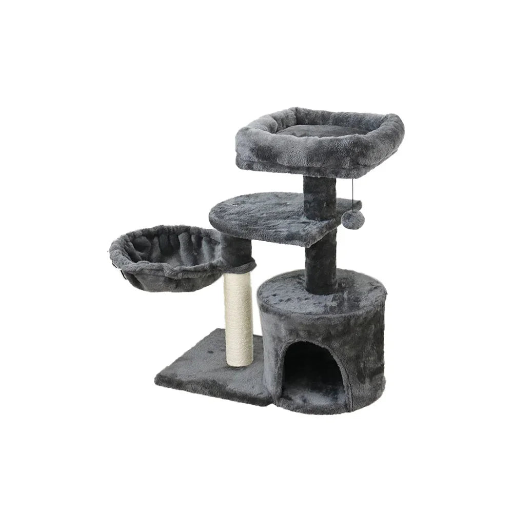 CATIO Chipboard Flannel Cat Scratching Tower - Cubby - Pet