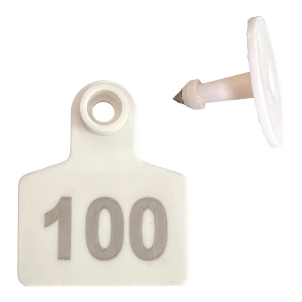 Cattle Ear Tags 1 100 5x4cm