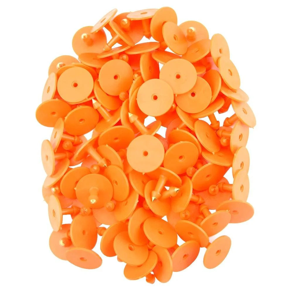 Cattle Ear Tags 1 100PCS 6x7cm medium orange blank