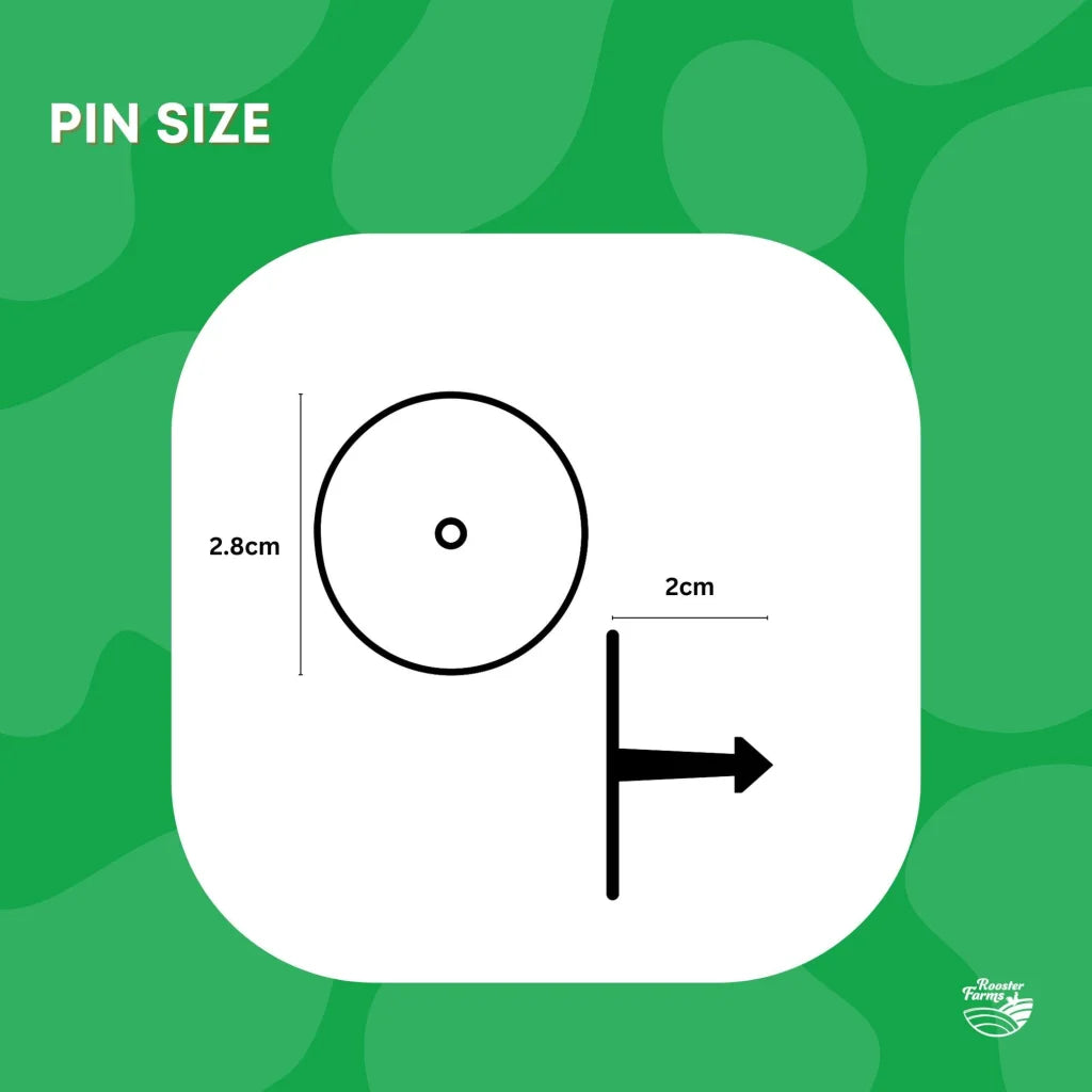 Cattle Ear Tags 100x 5x2cm Set - Mini Pink Blank Pig Goat