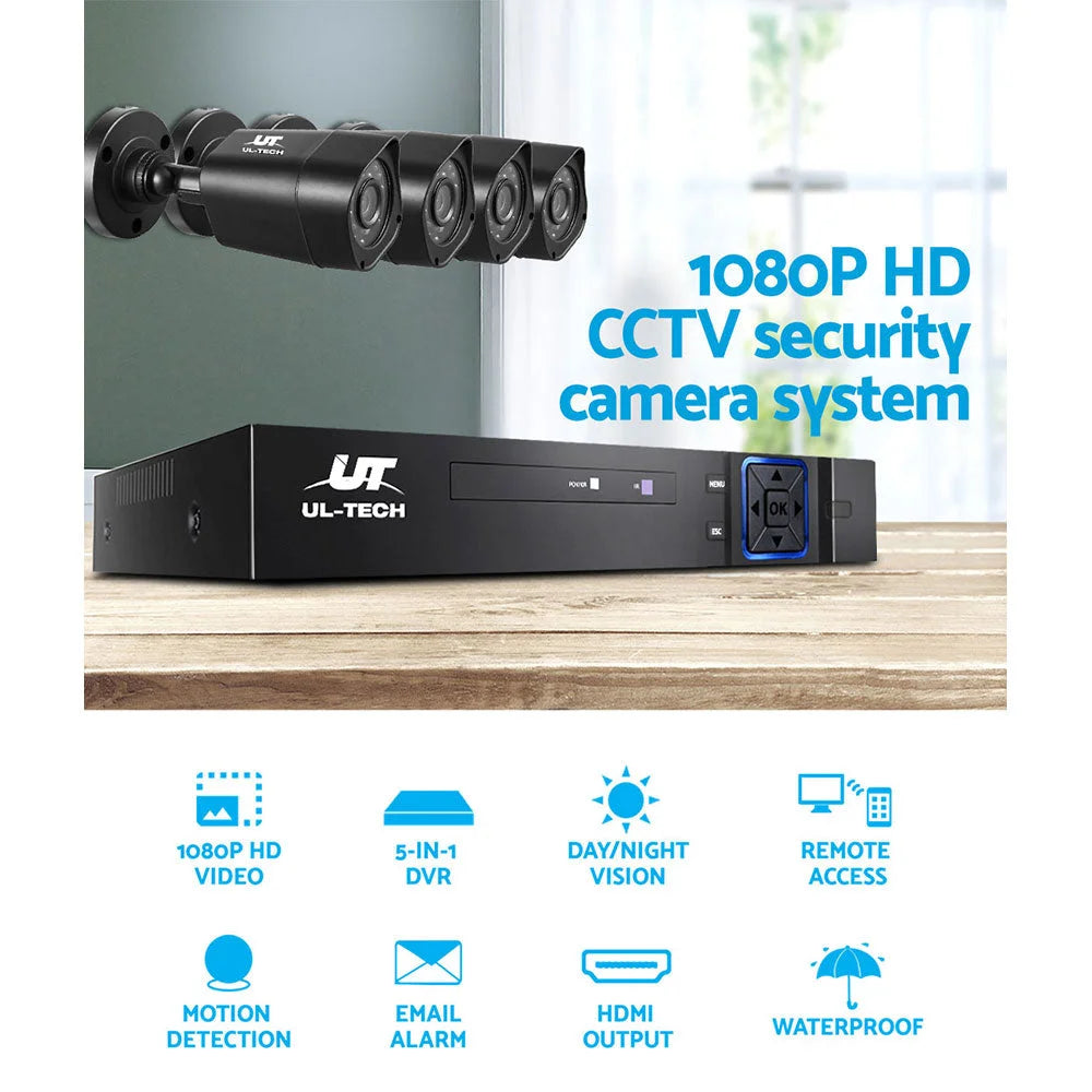 CCTV Camera Home Security System 8CH DVR 1080P Cameras