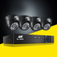 Cctv security camera with material finish and practical fittings
