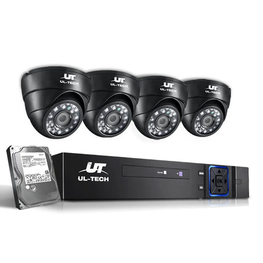 CCTV Security System 2TB 4CH DVR 1080P with 4 Camera Sets