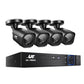 Black 4 5 cctv security system with ch dvr cameras hdmi