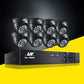 CCTV Security System 8CH DVR 1080P 8 Dome Cameras IP Long