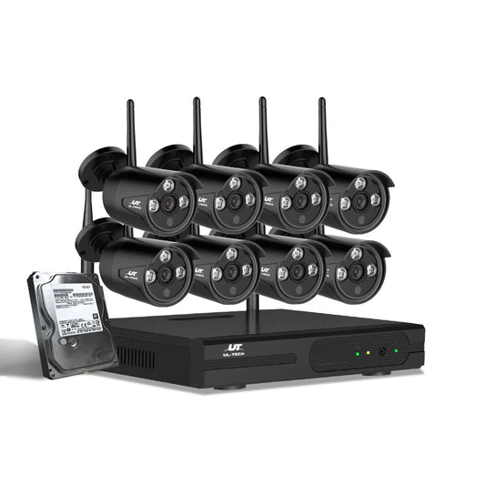 CCTV Wireless Security Camera System 8CH Home Outdoor WIFI